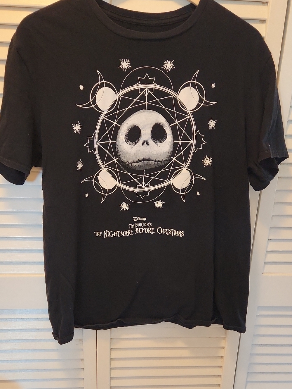 Disney The Nightmare Before Christmas Black Jack Skellington Graphic Tee